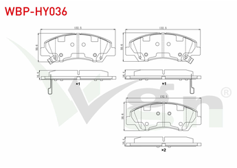 Fren Disk Balata Ön WGN WBP-HY036  