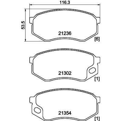 Fren Disk Balata Ön MGA 55302