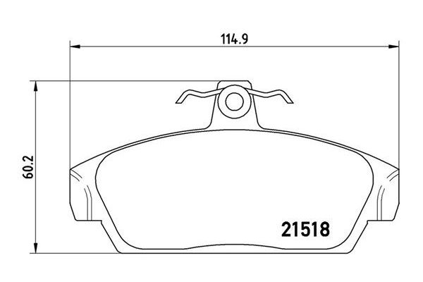 Fren Disk Balata Ön MG Rover MGF (RD)(1995->2002)  MAGNETI MARELLI 363700452015