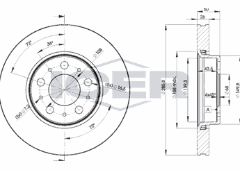Fren Disk Ayna Ön Sağ ve Sol FERODO DDF1163  31262706 FC013325X 272403 2724032 2724037 312242706 31400739 946133 2 724 03 2 724 032 2 724 037 3 126 270 6