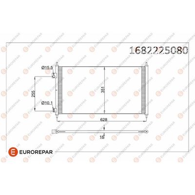 Klima Radyatörü  Honda Civic Coupe (EM2)(01.2001->)  EUROREPAR 1682225080