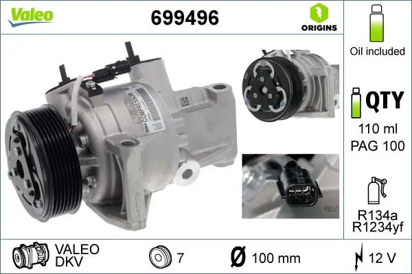 Klima Kompresörü  VALEO 699496