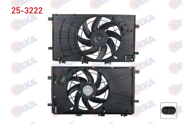 Radyatör Fan ve Motoru  VEKA 25-3222