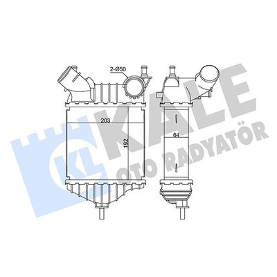 Turbo Radyatörü  Fiat Punto (188) 3/5 Kapı (02.2002->)  BSG 25-535-023