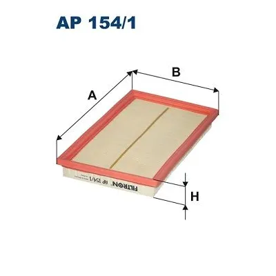 Hava Filtresi  Fiat Sedici (189)(2006->)  FILTRON AP 154/1
