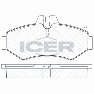 Fren Disk Balata Arka Volkswagen LT P.Van/Minibüs (01.1996->2006)  MAGNETI MARELLI 323700010300