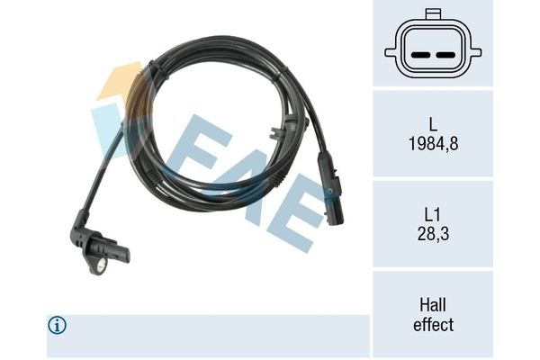 Abs Sensörü Arka Sağ SAGEM 60205