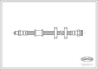 Fren Hortumu Ön Sağ veya Sol CORTECO 19018177  19018177 SE022744400A
