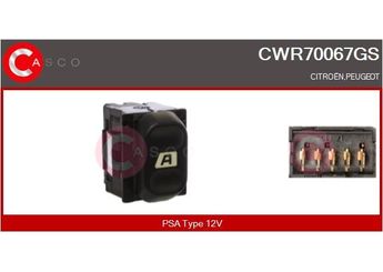 Cam Açma Düğmesi Ön Sağ veya Sol PSA ORJINAL 6552NW  6552NW