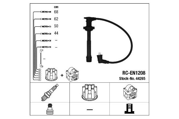Buji Kablosu  Nissan Almera (N15)(07.1995->)  NGK 44265