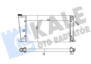 Su Radyatörü  KALE 2023082AL  171121253AF 171121253F
