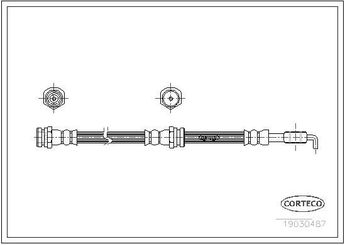 Fren Hortumu Ön Sağ veya Sol SWAPP 40385  UB3943980B UB3943980