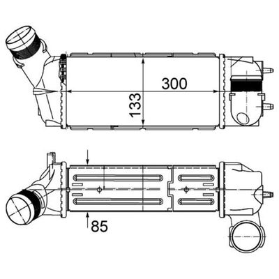 Turbo Radyatörü  Peugeot 308 CC Cabrio-Coupe (03.2009->)  MAHLE CI 493 000S