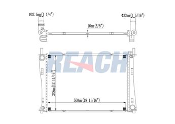 Su Radyatörü  FORD ORJINAL 4S6H8005DA  4S6H8005DA 1141490 1214785 1222562 1325831 2S6H8005CA 2S6H8005CB 2S6H8005CC C20115200 C40115200