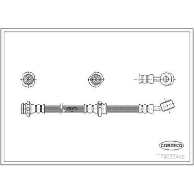 Fren Hortumu Ön Sağ veya Sol Nissan Almera (N15)(07.1995->)  CORTECO 19032466