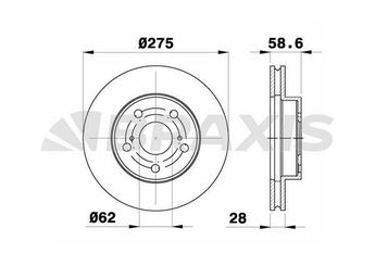 Fren Disk Ayna Ön Sağ ve Sol BRAXIS AE0758  435120K120 435100K130