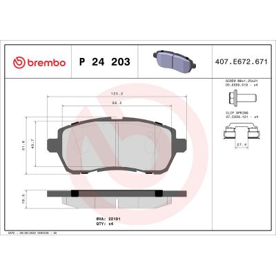 Fren Disk Balata Ön BREMBO P 24 203