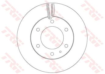 Fren Disk Ayna Ön Sağ ve Sol TRW DF6812S  1727183 1742318 1763037 AB311125AA AB31-1125-AA AB311125AB AB31-1125-AB AB311125AC AB31-1125-AC