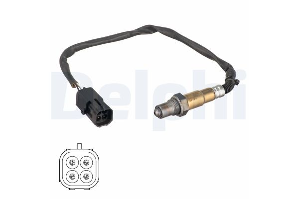 Oksijen (Lambda) Sensörü  Lada Kalina 2 Hatchback (2192)(2014->)  DELPHI ES21072-12B1