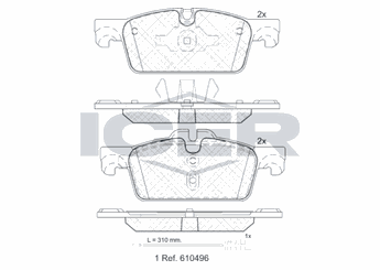 Fren Disk Balata Ön EUROREPAR 1647863180  1647863180 1613192680 16 131 926 80 1610100580 16 101 005 80 1610103580 16 101 035 80 1617284780 16 172 847 80 1647863080 16 478 630 80 16 478 631 80 4254A6 4254.A6 8660003509 86 60 003 509 8660004556 86 60 004 556