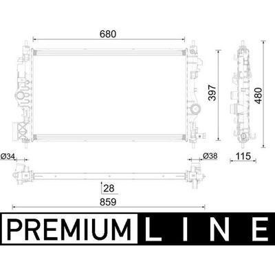 Su Radyatörü  VALEO 733137