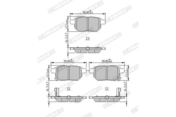 Fren Disk Balata Arka Lexus CT (ZWA10)(2010->)  SWAPP 44152