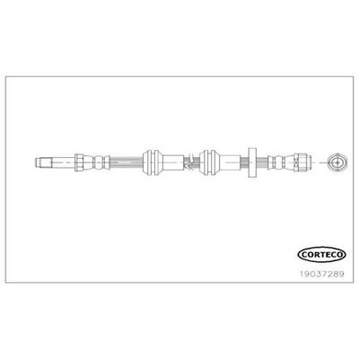 Fren Hortumu Ön Sağ veya Sol Audi A7 Sportback (4GA)(07.2010->)  CORTECO 19037289