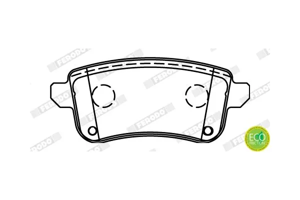 Fren Disk Balata Arka Renault Clio V (08.2019->)  FERODO FDB4435