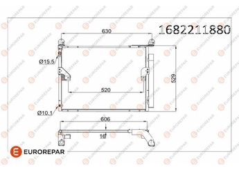 Klima Radyatörü  EUROREPAR 1682211880  1682211880 8846060420