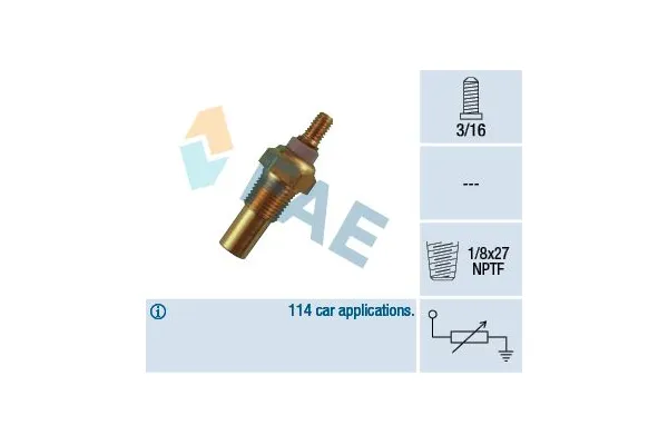 Hararet Müşürü  Ford Fiesta 3 Kapı/Express (1976->)  FAE 32190