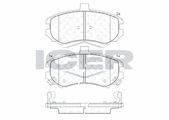 Fren Disk Balata Ön AYD 60247BA  581012DA50 58101-2DA50