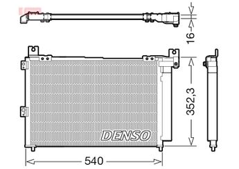 Klima Radyatörü  DENSO DCN44014  3M3519710CB UM6561480A 1356049 UH7161480A UH7161480F 3M3519710CA