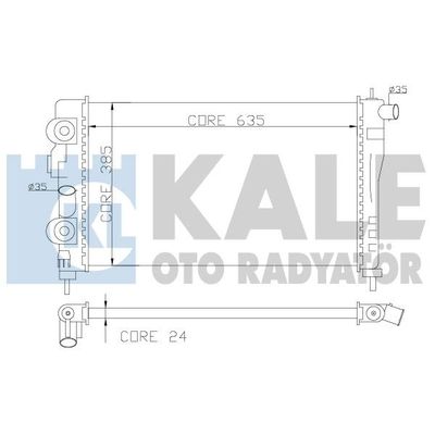 Su Radyatörü  Daewoo Espero (1995->)  KALE 368100