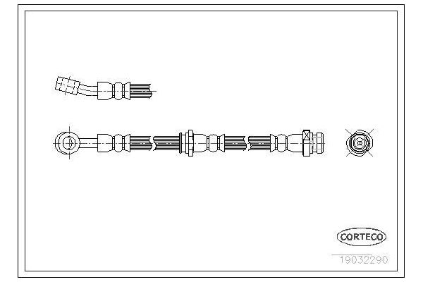 Fren Hortumu Arka Sol Hyundai Coupe (RD)(2000->)  OSSCA BRSFH11021