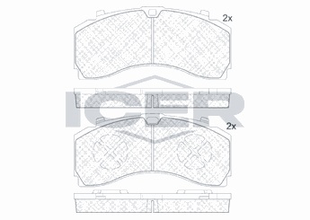 Fren Disk Balata Ön VALEO 883171  K035471K50 K046773K50 64201420 0064201420 64205220 0064205220 84207520 0084207520 9604200020 9604200120 A0064205220 A 006 420 52 20 A0064201420 A0084207520