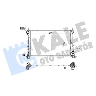 Su Radyatörü  Fiat Egea (357) HB / CROSS (2016->)  KALE 362795
