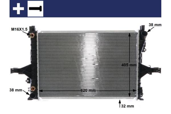 Su Radyatörü  Volvo XC70 (08.2000->)  WENDERPARTS BA17111719305