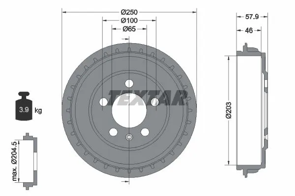 Kampana Arka Sağ veya Sol Volkswagen Polo VI (AE1)(05.2021->)  WALBURG WDR1004AB