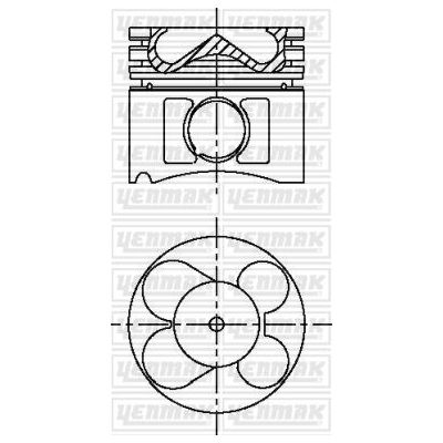 Piston (84.50MM-0.50)  NÜRAL 87-70207-050