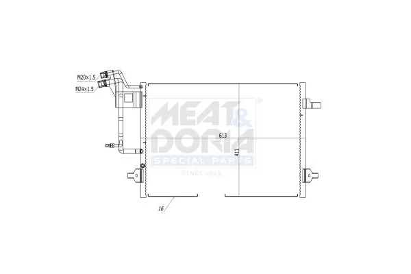 Klima Radyatörü  ORİS CVW026019