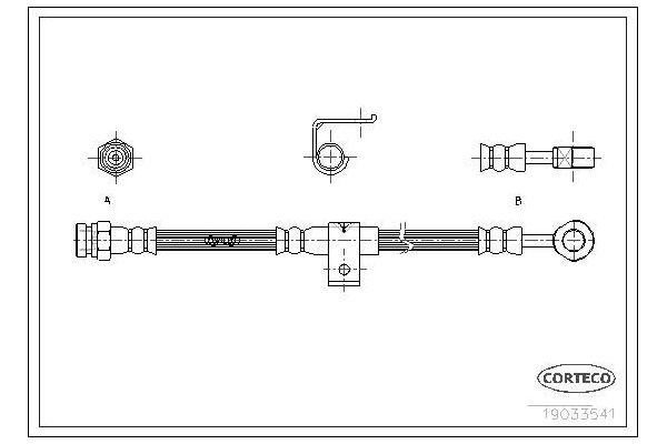 Fren Hortumu Arka Sol Hyundai Sonata (Y3)(1994->)  MAHER 04071