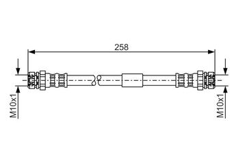 Fren Hortumu Arka Sağ veya Sol BOSCH 1 987 481 369  1987481369 1 987 481 369 1T0611775A 1T0 611 775 A 1T0611775 5C0611775D 5C0 611 775 D 5C0611775E 5C0 611 775 E