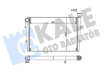 Turbo Radyatörü  KALE 283300  16M0038066AB