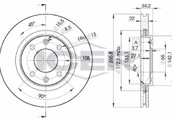 Fren Disk Ayna Ön Sağ ve Sol DELPHI BG3620  4246W1 1613191380 1618890480 1629058880 1647868480 4246W7 4246W3 424915 424916 424983 4249G1 E169141 C00004246W1 3556159 3637225 16 188 904 80 16 290 588 80 4246.W1 4249.16 4246.W7 4249.15