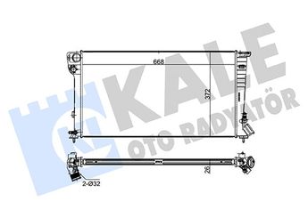 Su Radyatörü  KALE 0406021AB  1301CW