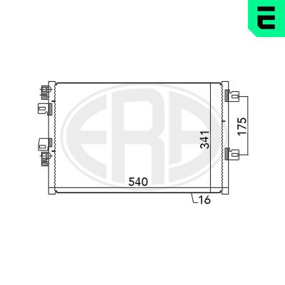 Klima Radyatörü  Nissan Kubistar (X76)(07.2003->)  ERA 667073