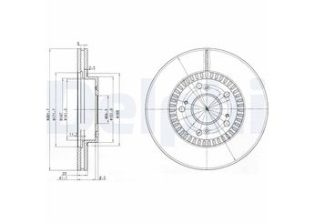 Fren Disk Ayna Ön Sağ ve Sol DELPHI BG3720  45251S7AN10 45251SMCN10 45251- SMC-N10 45251SMCN11 45251- SMC-N11 45251SNVH00 45251- SNV-H00 45251-S7A-N10 45251SCAE00