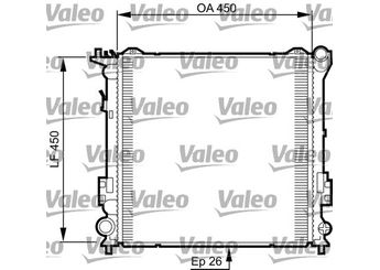 Su Radyatörü  VALEO 735504  PCC000110 253102H600 25310-2H600 253102H660 25310-2H660 253102L660 25310-2L660