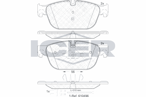 Fren Disk Balata Ön Peugeot 508 SW (10.2010->)  PSA ORJINAL 1610104080