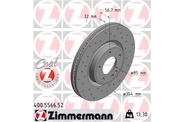 Fren Disk Ayna Ön Sağ ve Sol ZIMMERMANN 400.5566.52